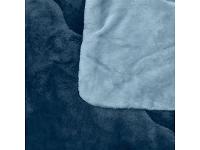 Edredom de Solteiro Buettner Plush Flannel Azul Jeans - 2