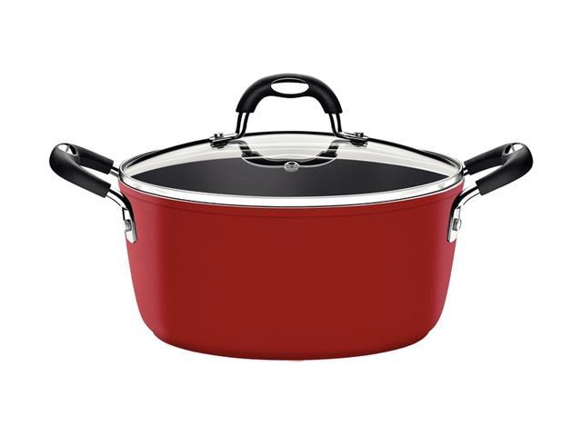 Caçarola Tramontina Turim Antiaderente Starflon Max Vermelha 24Cm - 1