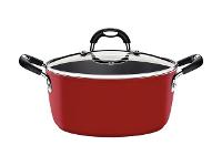 Caçarola Tramontina Turim Antiaderente Starflon Max Vermelha 24Cm - 1