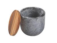 Saleiro Tramontina Organic em Teca e Pedra Sabão 12cm - 1