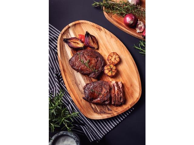 Bandeja Organica Churrasco Tramontina em Madeira Teca 44x33CM - 2
