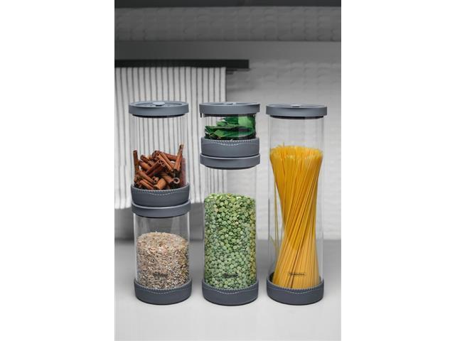 Jogo de Potes de Vidro Herméticos Tramontina Borossilicato com Tampa - 2