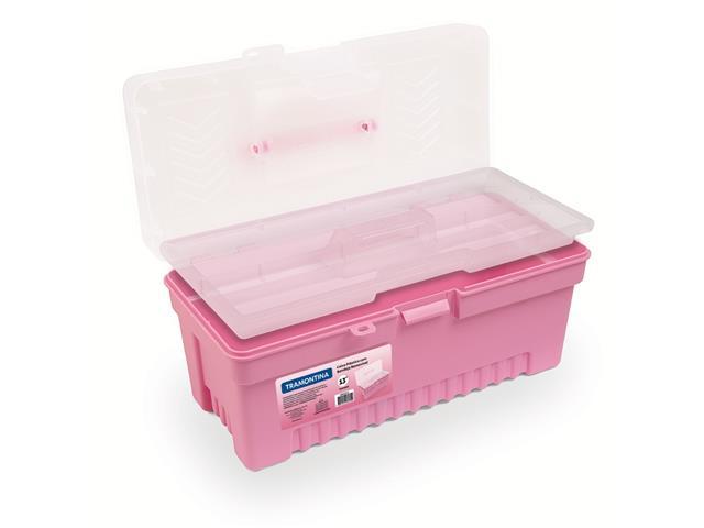 Caixa Plástica para Ferramentas 13" Tramontina com Bandeja Removível - 1