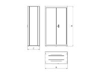 Armário Vertical para Ferramentas Tramontina PRO 2 portas - 3