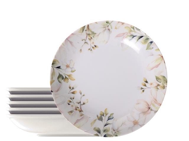 Kit Prato Fundo Tramontina Magnólia em Porcelana 22 cm 6 Peças - 2