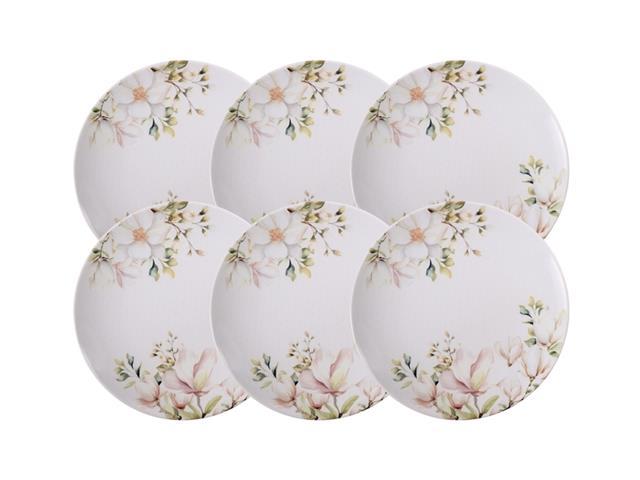 Kit Prato Raso Tramontina Magnólia em Porcelana Decorada 28 cm 6 Peças - 3