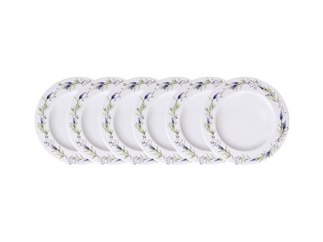 Kit Prato Fundo Tramontina Lilla em Porcelana Decorada 23 cm 6 Peças - 4