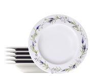 Kit Prato Fundo Tramontina Lilla em Porcelana Decorada 23 cm 6 Peças - 2