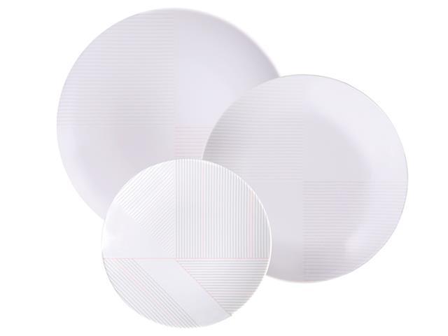 Jogo de Pratos Tramontina Grid em Porcelana Decorada 12 peças - 2