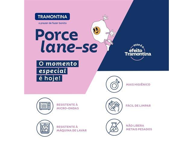 Kit Xícara e Pires Tramontina Groovy Breakfast em Porcelana 200ml 4Pçs - 2