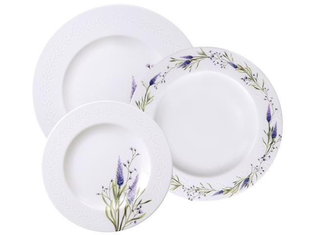 Jogo de Pratos Tramontina Lilla em Porcelana Decorada 12 Peças - 3