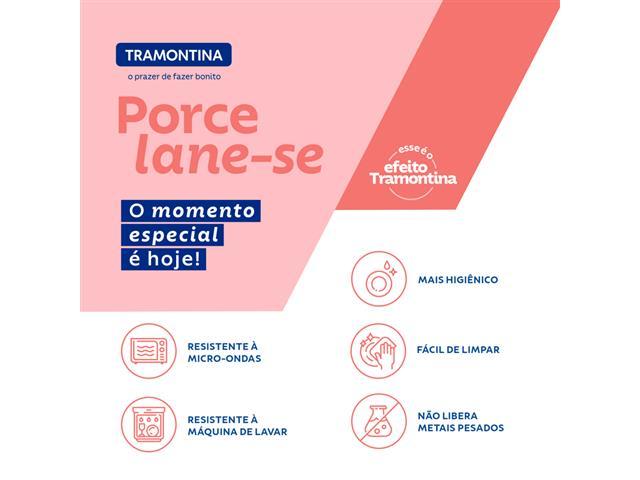 Jogo de Pratos Tramontina Lilla em Porcelana Decorada 12 Peças - 4