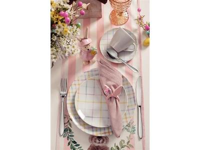 Jogo de Pratos Tramontina Sweet Color em Porcelana Decorada 12 peças