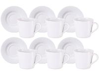 Kit Xícaras e Pires de Chá Tramontina Santorini Porcelana 185ml 12Pç - 1