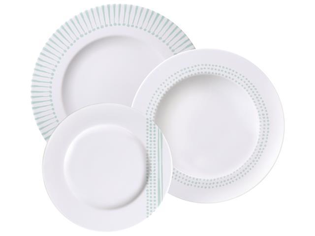 Jogo de Pratos Tramontina Monocroma em Porcelana Decorada 12 Peças - 2