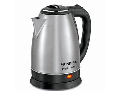 Chaleira Elétrica Mondial Pratic Capacidade 2 Litros CE-06 - Inox