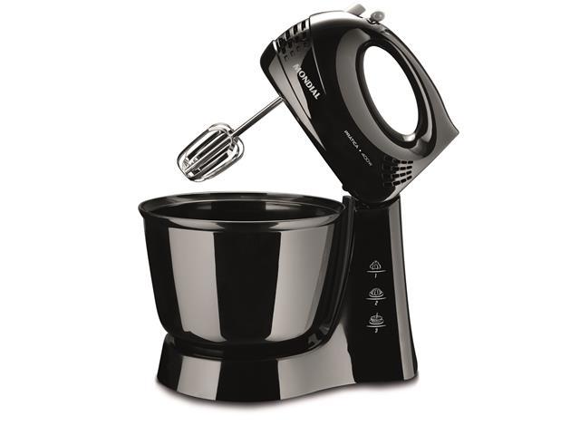 Batedeira Mondial Prática Black B-44 com 3 Velocidades – Preta - 2