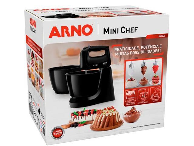 Batedeira Arno Minichef Preta 400W - 4