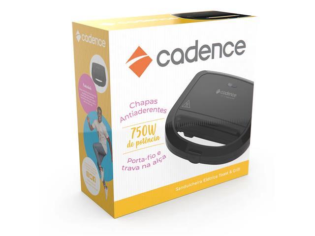 Sanduicheira Elétrica Cadence Toast & Grill Black 750W - 4