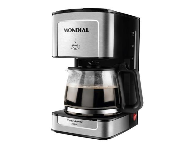 Cafeteira Elétrica Dolce Arome Mondial Preto/Inox 550W - 1