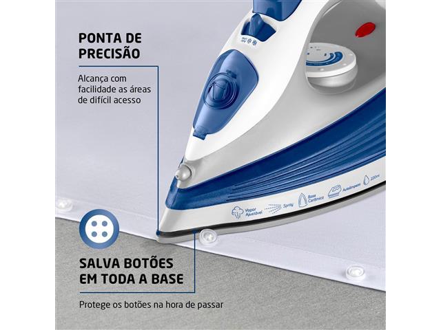 Ferro a Vapor Mondial Branco/Azul 1200W  FVN-01-BL - 4