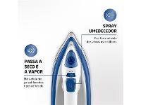Ferro a Vapor Mondial Branco/Azul 1200W  FVN-01-BL - 2