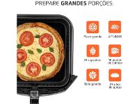 Fritadeira Sem Óleo Air Fryer 8L Mondial Preto 1900W  AFN-80-BI - 4