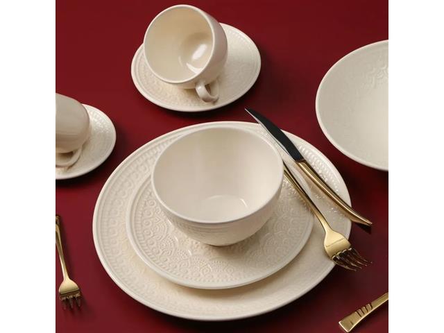 Conjunto Porto Brasil com 6 Pratos Raso Agra Cru - 3