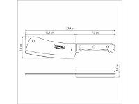 Cutelo Tramontina Polywood em Inox e Cabo de Madeira Castanho 6" - 3