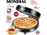 Máquina de Waffle Mondial Pratic Waffle GW-01 Preta 1200W 110V - 4