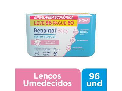 Lenços Umedecidos Bepantol Baby 96 unidades