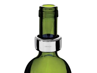 Anel para Garrafa de Vinho Brinox Aço Inox