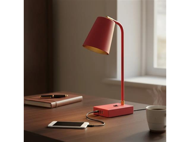 Luminária de mesa Ocanova USB A TUTTO Cor Laranja Fosco - 2