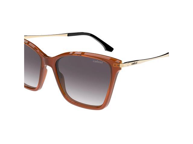 Óculos de Sol Feminino Colcci Gabi Sun Terracota Lente Cinza Degradê - 3