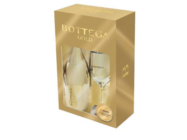 Kit Bottega Gold Prosecco DOC 750ML com Taça de Acrílico - 1