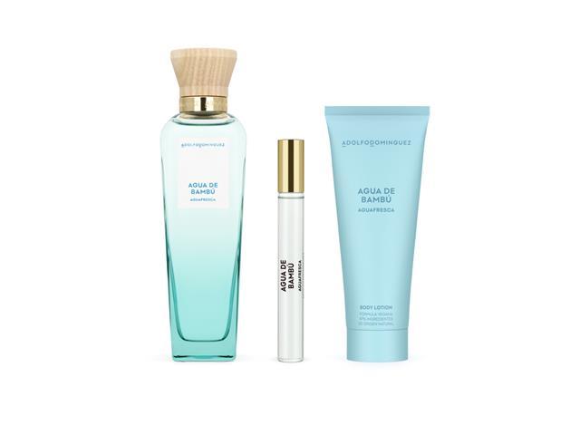 Kit Adolfo Dominguez Aguafresca Bambú 120ml + 10ml +Creme corporal75ml - 2