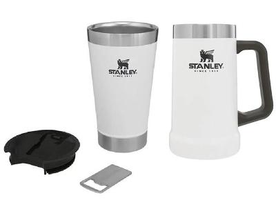 Copo Stanley Térmico Branco Polar 473ML + Caneca Branca 710ML