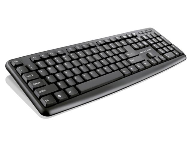 Teclado Básico Multilaser Slim Standard USB TC065 Preto - 1