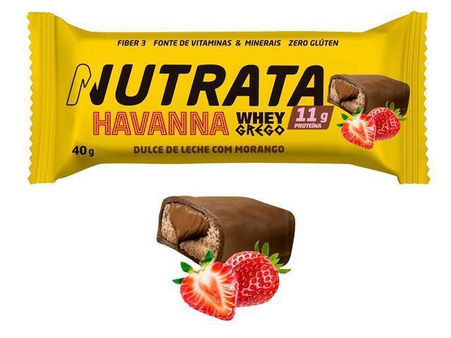 Barra Whey Grego Bar Havanna Doce de Leite e Morango 40G - 1