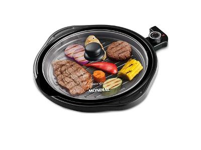 Grill Elétrico Mondial Redondo Smart 30cm 220V