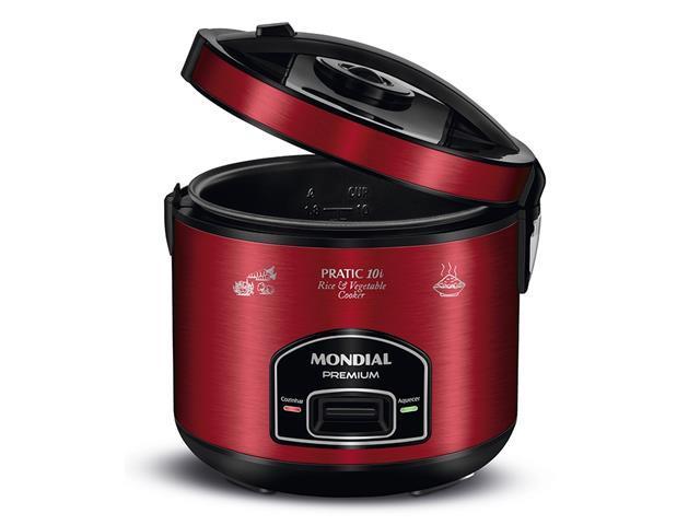 Panela Elétrica de Arroz Mondial PE-46-10X Pratic Red 10 Xícaras 220V - 2
