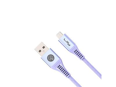 Cabo USB A para Micro USB Lity 1,5m Lilás (CRC-105)