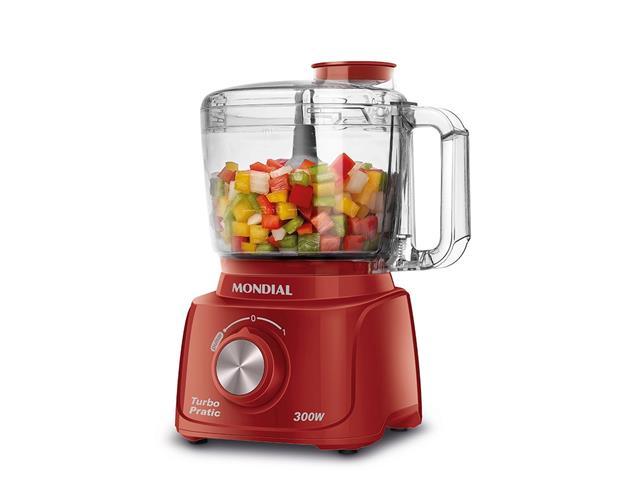 Mini Processador Mondial MP-16-R Turbo Pratic Vermelho 300W 110V - 1