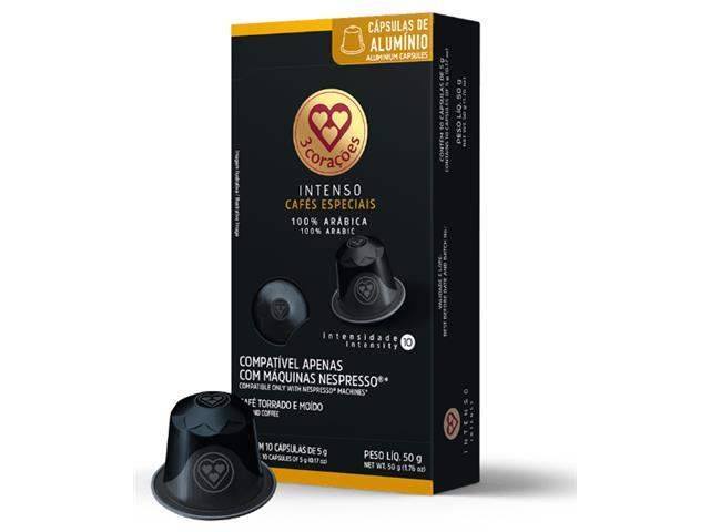 Cápsula de Café Compatíveis Nespresso 3 Corações Intenso - 1