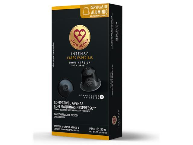Cápsula de Café Compatíveis Nespresso 3 Corações Intenso - 2