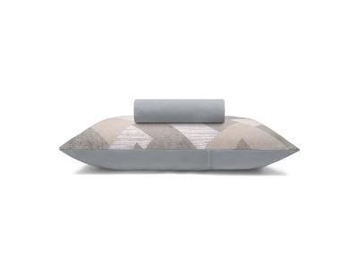 Jogo de Cama Buettner Basic Simples Germano Cinza Solteiro 2 Peças