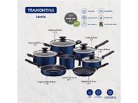 Jogo de Panelas Tramontina Starflon Max Azul 7 Peças - 2