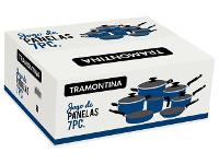 Jogo de Panelas Tramontina Starflon Max Azul 7 Peças - 3