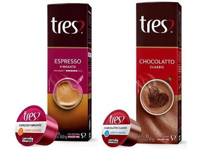 Combo 20 Cápsulas Três Corações Espresso Vibrante e Chocolatto Quente
