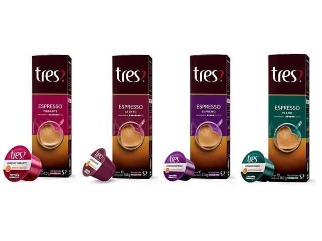 Combo 40 Cápsulas Três Corações Espresso Vibrante Atento Supremo Pleno - 1